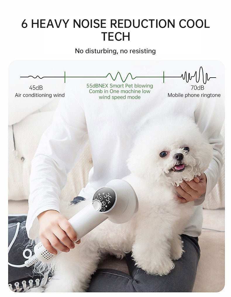 Smart Pet Hair Dryer Dog Golden Retriever Cat Grooming Hairdressing Blow & Comb Silent No Harm Pet Cleaning Supplies Pet Product - 𝐝𝐮𝐯𝐥𝐚𝐬𝐡𝐨𝐩.𝐜𝐨𝐦