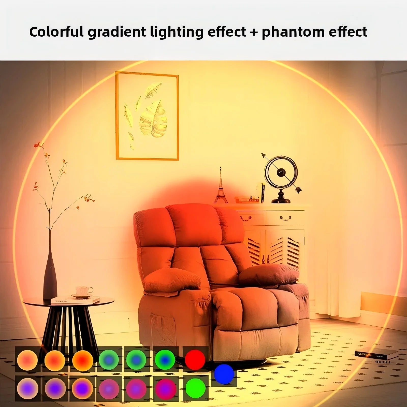 Smart RGB Gradient Night Light Magnetic Motion Sensor Rechargeable Wall Lamp for Bedroom Bathroom Closet Garden Home Decor - 𝐝𝐮𝐯𝐥𝐚𝐬𝐡𝐨𝐩.𝐜𝐨𝐦