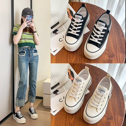 Sponge cake versatile breathable sports casual white shoes retro board shoes - 𝐝𝐮𝐯𝐥𝐚𝐬𝐡𝐨𝐩.𝐜𝐨𝐦