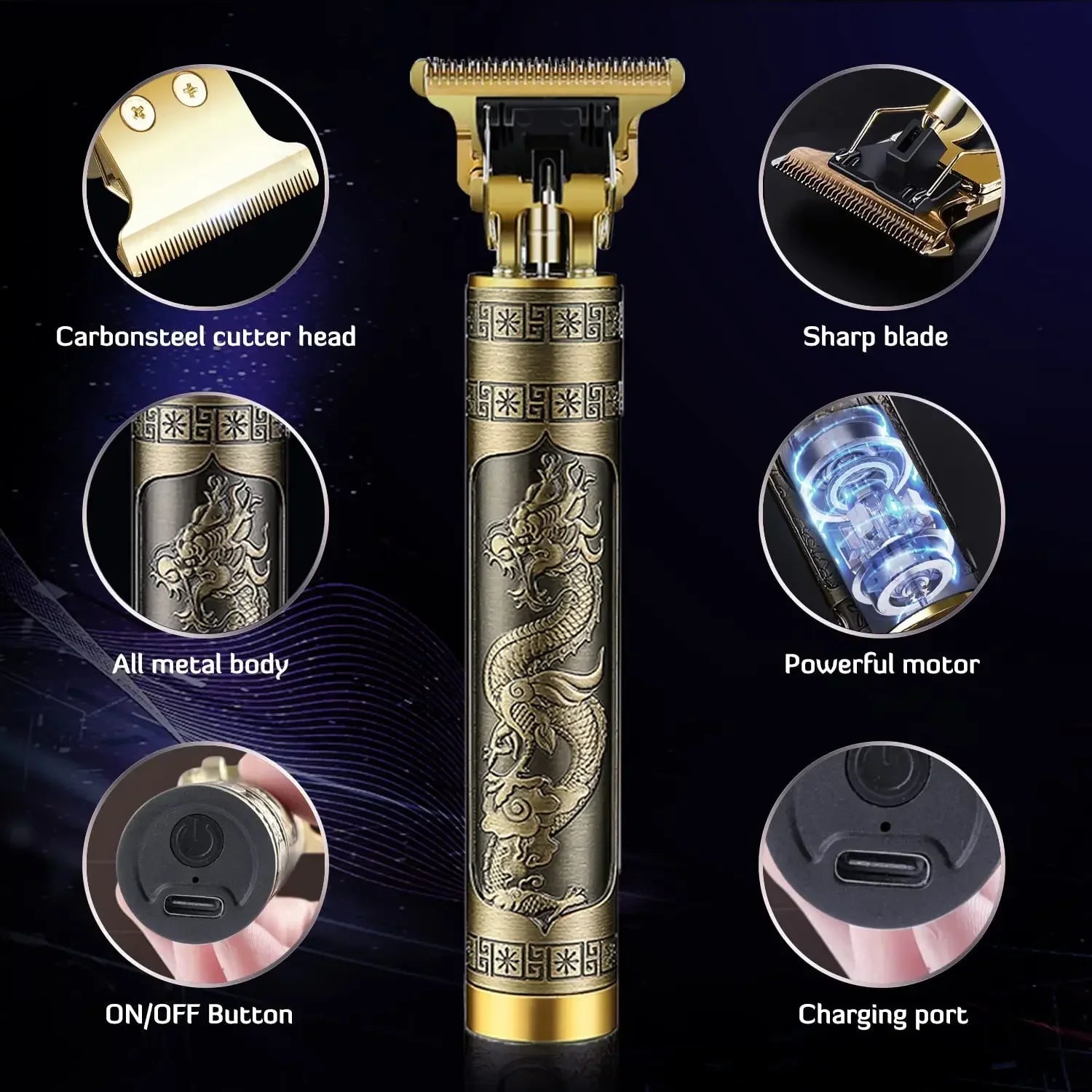 Three - speed Variable Gear T9 Hair Clipper Shaving Hair Trimming Hair Trimming Electric Shaver Boyfriend Gift Barber Clippers - 𝐝𝐮𝐯𝐥𝐚𝐬𝐡𝐨𝐩.𝐜𝐨𝐦