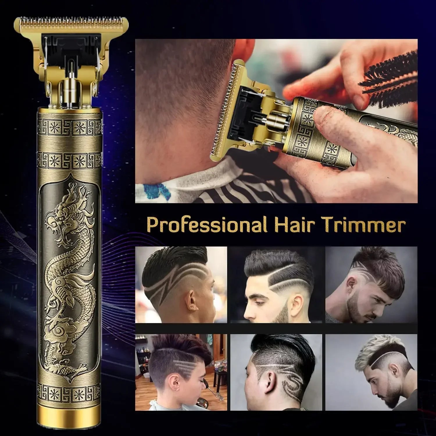 Three - speed Variable Gear T9 Hair Clipper Shaving Hair Trimming Hair Trimming Electric Shaver Boyfriend Gift Barber Clippers - 𝐝𝐮𝐯𝐥𝐚𝐬𝐡𝐨𝐩.𝐜𝐨𝐦