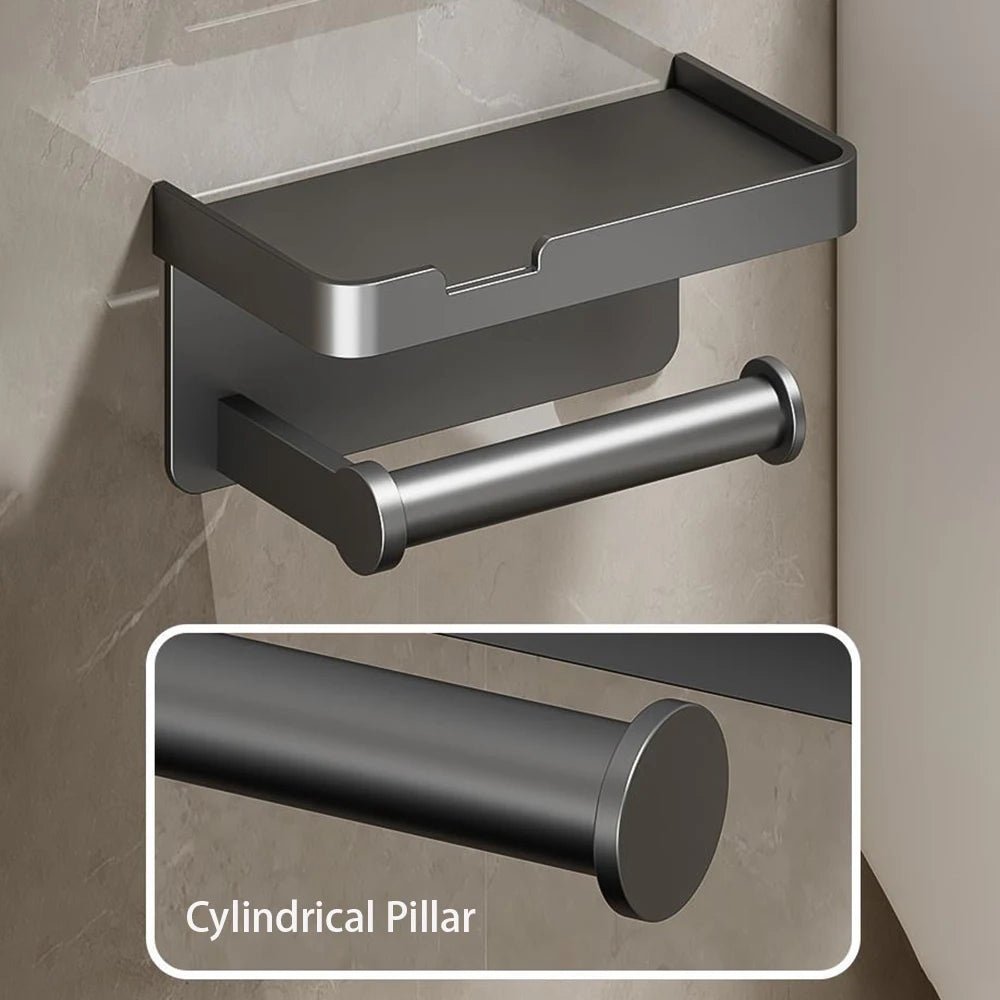 Toilet Paper Holder Wall - Mounted Aluminum Alloy Toilet Paper Holder Tissue Rack Bathroom Tissue Holder Bathroom Accessories - 𝐝𝐮𝐯𝐥𝐚𝐬𝐡𝐨𝐩.𝐜𝐨𝐦