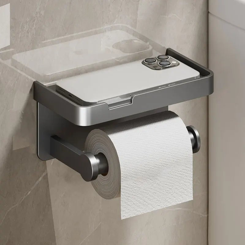 Toilet Paper Holder Wall - Mounted Aluminum Alloy Toilet Paper Holder Tissue Rack Bathroom Tissue Holder Bathroom Accessories - 𝐝𝐮𝐯𝐥𝐚𝐬𝐡𝐨𝐩.𝐜𝐨𝐦