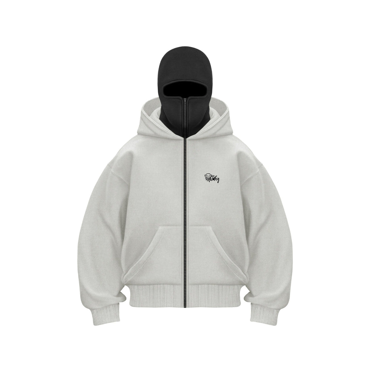 Trendy Fleece - lined Double Hood Unique Design Hoodie Unisex Loose Y2K Sweatshirt - 𝐝𝐮𝐯𝐥𝐚𝐬𝐡𝐨𝐩.𝐜𝐨𝐦