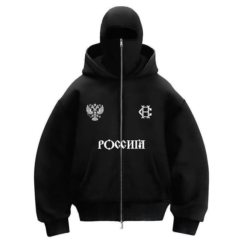 Trendy Fleece - lined Double Hood Unique Design Hoodie Unisex Loose Y2K Sweatshirt - 𝐝𝐮𝐯𝐥𝐚𝐬𝐡𝐨𝐩.𝐜𝐨𝐦