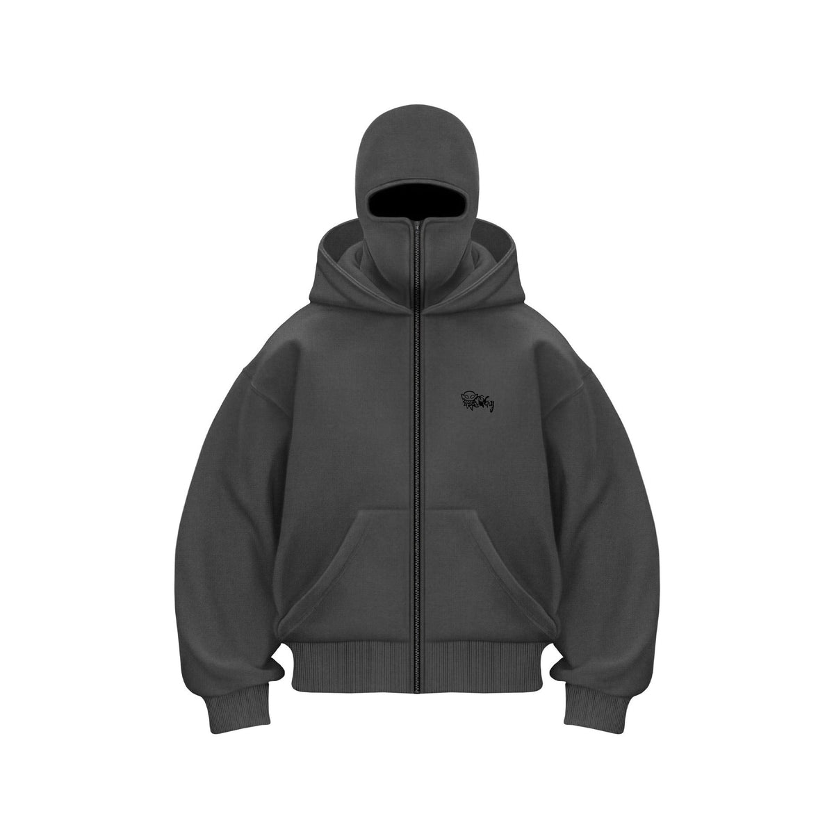 Trendy Fleece - lined Double Hood Unique Design Hoodie Unisex Loose Y2K Sweatshirt - 𝐝𝐮𝐯𝐥𝐚𝐬𝐡𝐨𝐩.𝐜𝐨𝐦