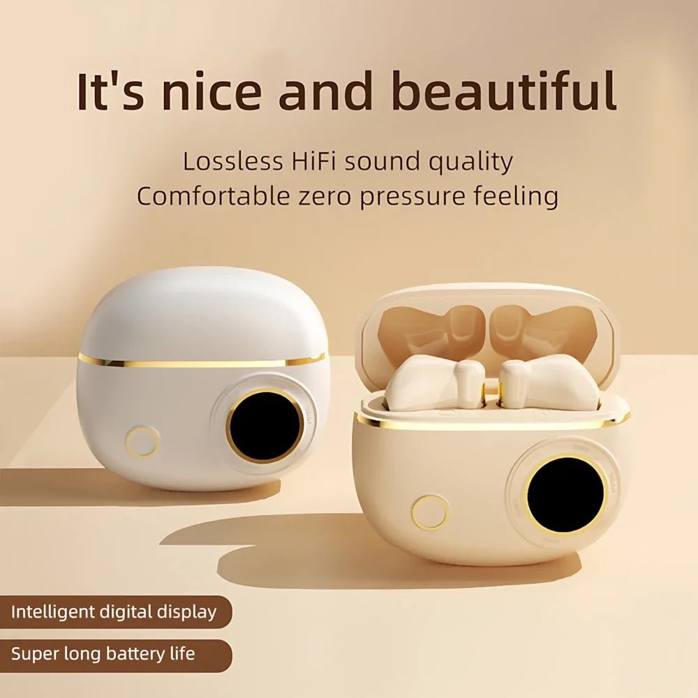 TWS Wireless Bluetooth Headset LED Dislpaly Binaural Waterproof Noise Reduction Earphone Sports Stereo Noise Canceling Headphone - 𝐃𝐔𝐕𝐋𝐀𝐒𝐇𝐎𝐏