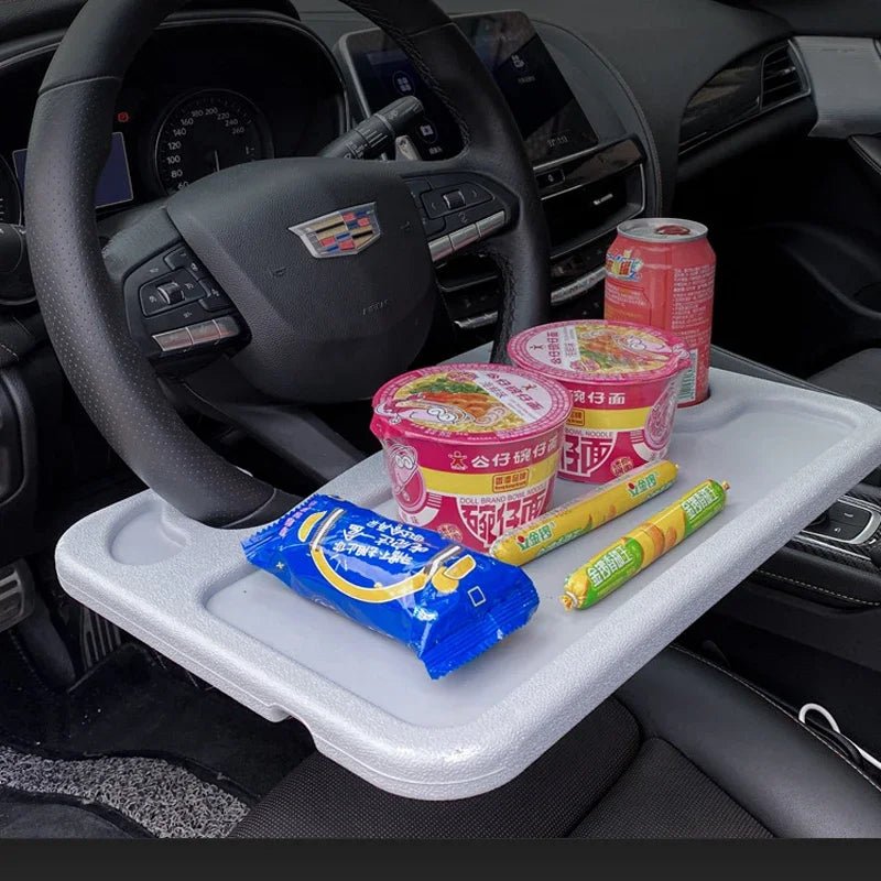 Universal Car Table Steering Wheel Eat Work Cart Drink Coffee Holder Tray Laptop Computer Desk Stand Seat Table car accesory - 𝐝𝐮𝐯𝐥𝐚𝐬𝐡𝐨𝐩.𝐜𝐨𝐦