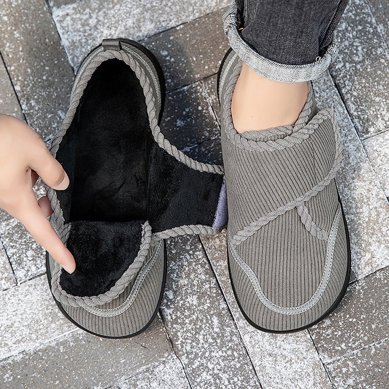 Winter and Autumn Wide - Fit Fleece - Lined Warm Shoes for Elderly Extra - Wide and Extra - Thick Rehabilitation Shoes for Broad Feet and Swollen Feet Walking Shoes - 𝐝𝐮𝐯𝐥𝐚𝐬𝐡𝐨𝐩.𝐜𝐨𝐦
