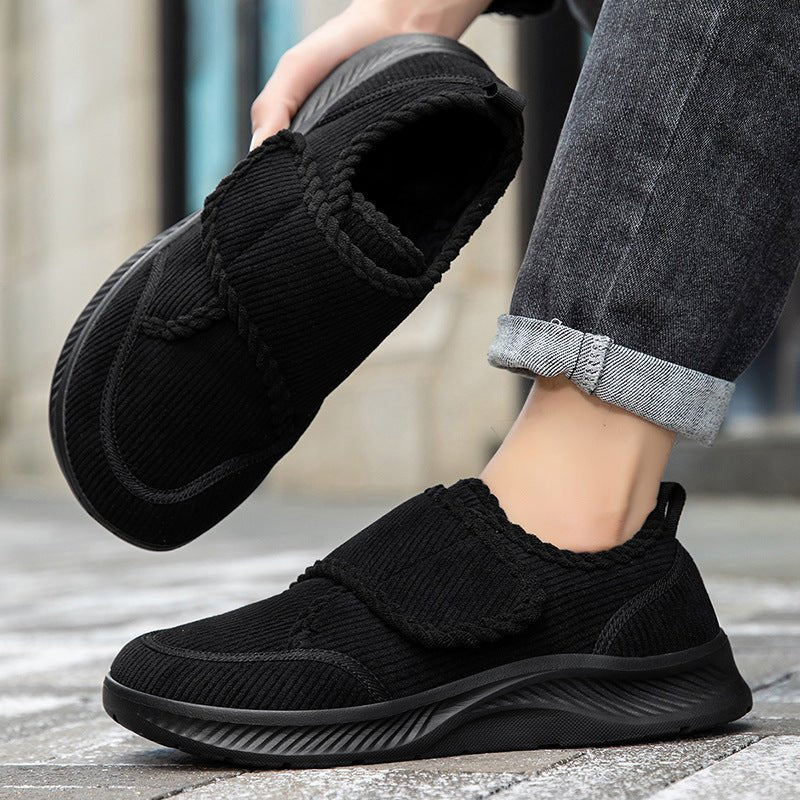 Winter and Autumn Wide - Fit Fleece - Lined Warm Shoes for Elderly Extra - Wide and Extra - Thick Rehabilitation Shoes for Broad Feet and Swollen Feet Walking Shoes - 𝐝𝐮𝐯𝐥𝐚𝐬𝐡𝐨𝐩.𝐜𝐨𝐦