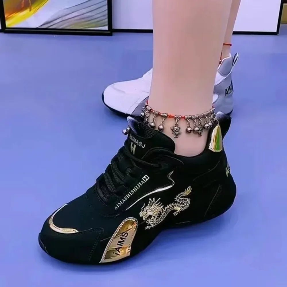 Women Designer Sneakers 2024 Summer Leather Waterproof Casual Sports Shoes Women Lightweight Breathable Non - slip Platform Shoes - 𝐃𝐔𝐕𝐋𝐀𝐒𝐇𝐎𝐏