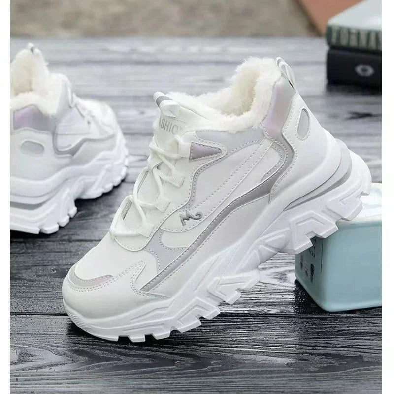 Women's cotton shoes women's suede snow boots sports shoes versatile high top shoes for students - 𝐝𝐮𝐯𝐥𝐚𝐬𝐡𝐨𝐩.𝐜𝐨𝐦