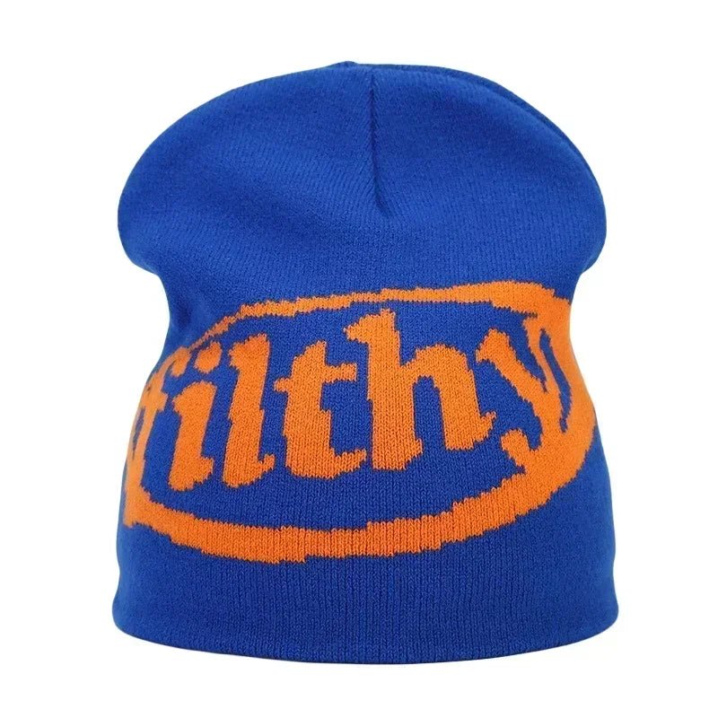 Y2K Letter Knitted Winter Autumn Beanie Cap Men Women Kanye Beanies Gorras Hombre Top Warm Skiing Hat Ear Hats Hip Hop Skullcap - 𝐃𝐔𝐕𝐋𝐀𝐒𝐇𝐎𝐏