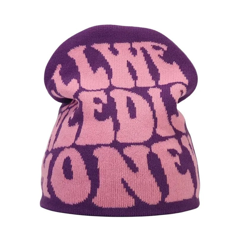 Y2K Letter Knitted Winter Autumn Beanie Cap Men Women Kanye Beanies Gorras Hombre Top Warm Skiing Hat Ear Hats Hip Hop Skullcap - 𝐃𝐔𝐕𝐋𝐀𝐒𝐇𝐎𝐏