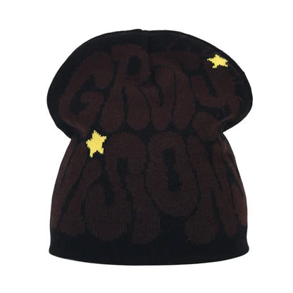 Y2K Letter Knitted Winter Autumn Beanie Cap Men Women Kanye Beanies Gorras Hombre Top Warm Skiing Hat Ear Hats Hip Hop Skullcap - 𝐃𝐔𝐕𝐋𝐀𝐒𝐇𝐎𝐏