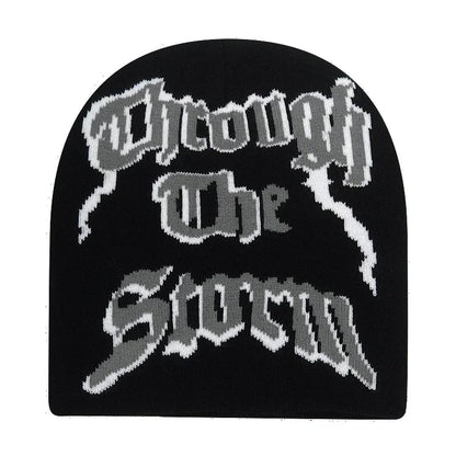Y2K Letter Knitted Winter Autumn Beanie Cap Men Women Kanye Beanies Gorras Hombre Top Warm Skiing Hat Ear Hats Hip Hop Skullcap - 𝐃𝐔𝐕𝐋𝐀𝐒𝐇𝐎𝐏