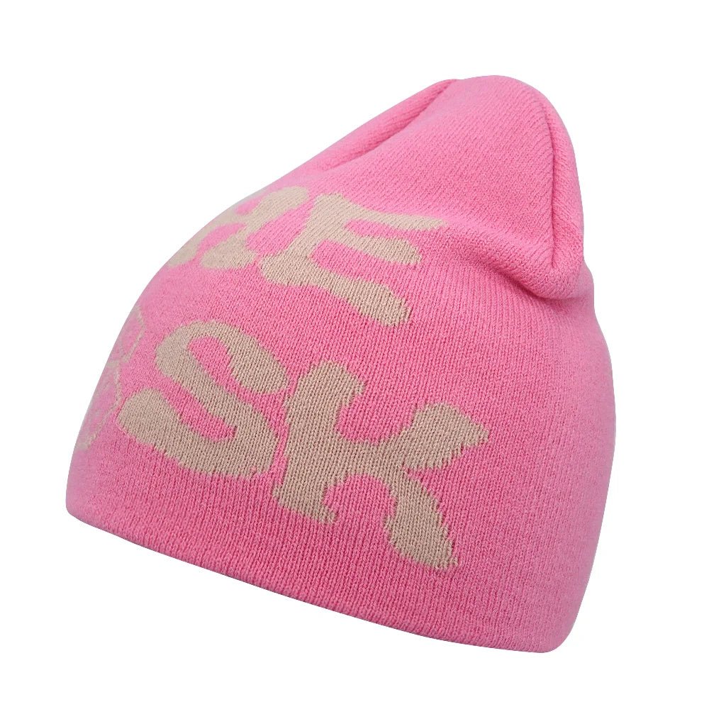 Y2K Letter Knitted Winter Autumn Beanie Cap Men Women Kanye Beanies Gorras Hombre Top Warm Skiing Hat Ear Hats Hip Hop Skullcap - 𝐃𝐔𝐕𝐋𝐀𝐒𝐇𝐎𝐏