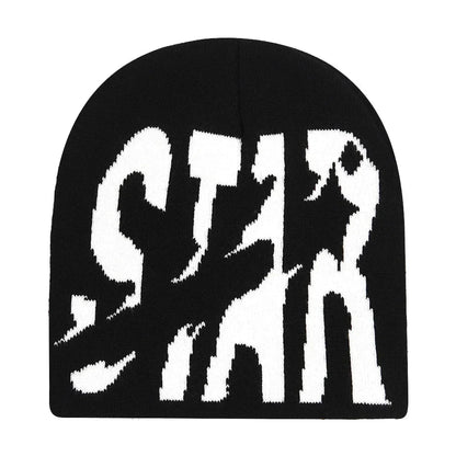 Y2K Letter Knitted Winter Autumn Beanie Cap Men Women Kanye Beanies Gorras Hombre Top Warm Skiing Hat Ear Hats Hip Hop Skullcap - 𝐃𝐔𝐕𝐋𝐀𝐒𝐇𝐎𝐏