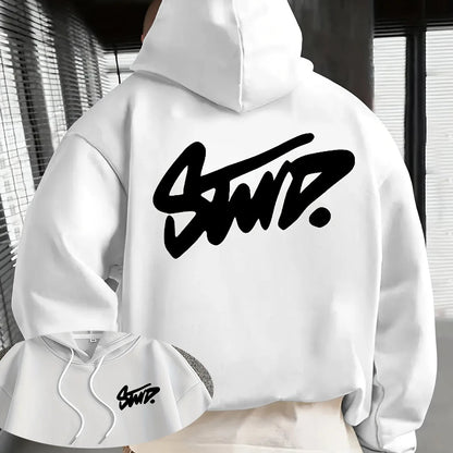 Y2K men's daily casual warm fashion personalized long sleeved hooded high - end classic popular solid color men's pullover - 𝐃𝐔𝐕𝐋𝐀𝐒𝐇𝐎𝐏