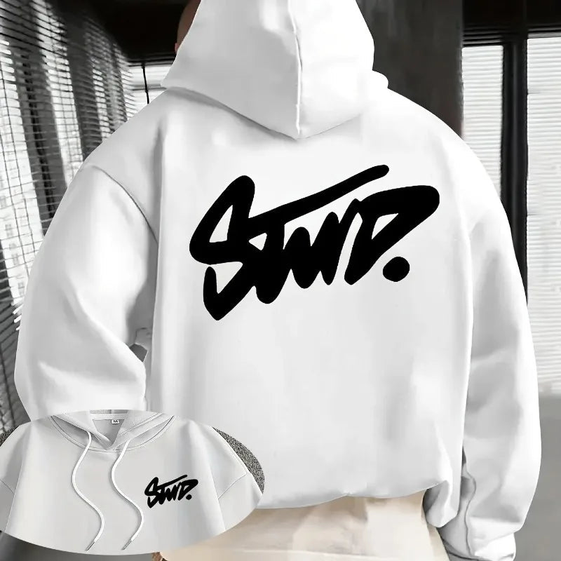 Y2K men's daily casual warm fashion personalized long sleeved hooded high - end classic popular solid color men's pullover - 𝐃𝐔𝐕𝐋𝐀𝐒𝐇𝐎𝐏